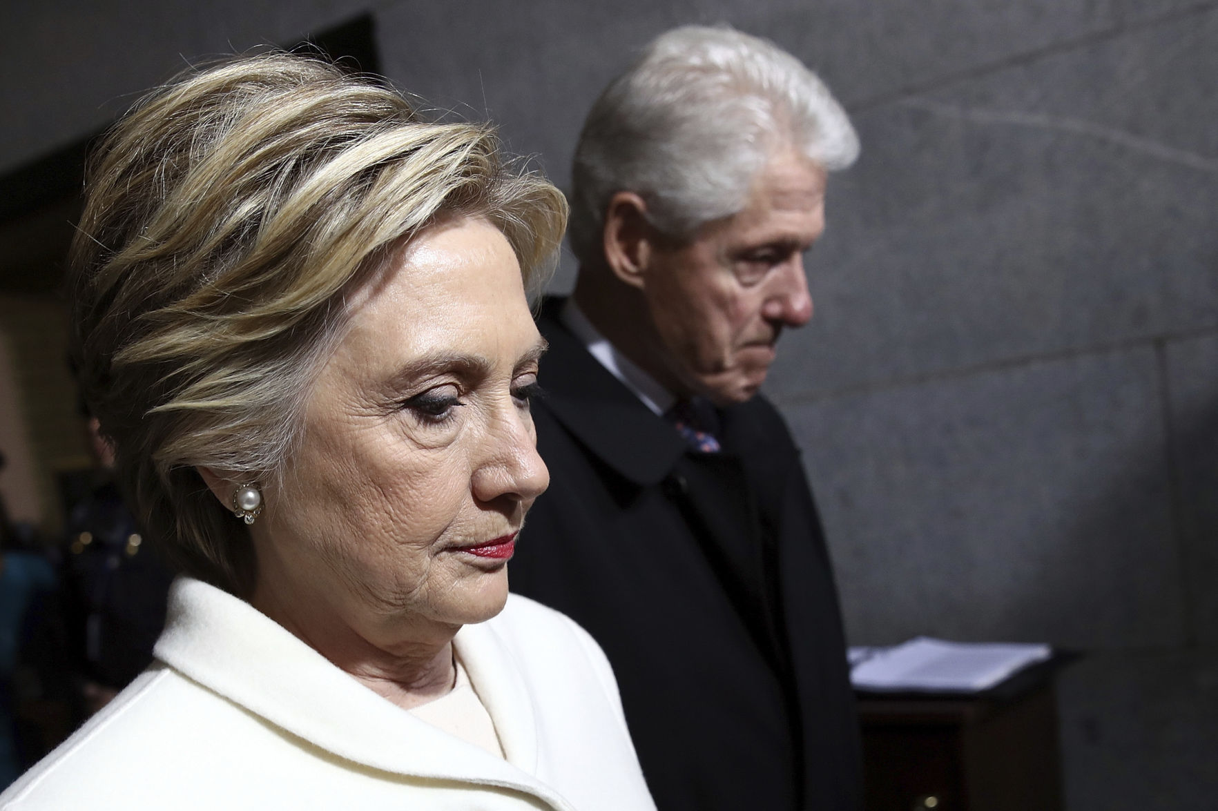 Former Sen. Hillary Clinton and former President Bill Clinton